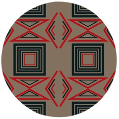 Abstract Pattern Geometric Backgrounds   Wooden Bottle Opener (round) by Eskimos