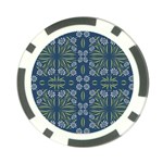 Folk flowers print Floral pattern Ethnic art Poker Chip Card Guard Front