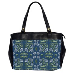 Folk Flowers Print Floral Pattern Ethnic Art Oversize Office Handbag (2 Sides) by Eskimos