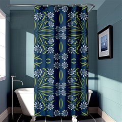 Folk Flowers Print Floral Pattern Ethnic Art Shower Curtain 36  X 72  (stall)  by Eskimos