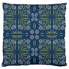 Folk Flowers Print Floral Pattern Ethnic Art Large Cushion Case (two Sides) by Eskimos