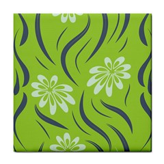 Folk flowers print Floral pattern Ethnic art Tile Coaster