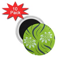 Folk flowers print Floral pattern Ethnic art 1.75  Magnets (10 pack) 