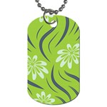 Folk flowers print Floral pattern Ethnic art Dog Tag (One Side) Front