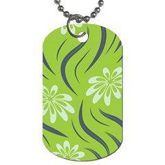 Folk flowers print Floral pattern Ethnic art Dog Tag (Two Sides)