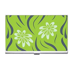 Folk Flowers Print Floral Pattern Ethnic Art Business Card Holder by Eskimos