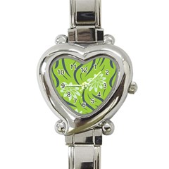 Folk Flowers Print Floral Pattern Ethnic Art Heart Italian Charm Watch by Eskimos