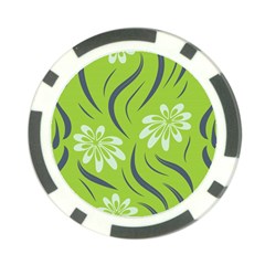 Folk flowers print Floral pattern Ethnic art Poker Chip Card Guard