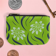 Folk Flowers Print Floral Pattern Ethnic Art Mini Coin Purse by Eskimos