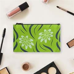 Folk Flowers Print Floral Pattern Ethnic Art Cosmetic Bag (small) by Eskimos