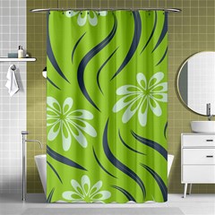 Folk flowers print Floral pattern Ethnic art Shower Curtain 48  x 72  (Small) 