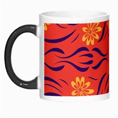 Folk Flowers Print Floral Pattern Ethnic Art Morph Mugs by Eskimos