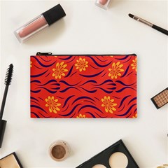 Folk Flowers Print Floral Pattern Ethnic Art Cosmetic Bag (small) by Eskimos