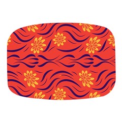 Folk Flowers Print Floral Pattern Ethnic Art Mini Square Pill Box