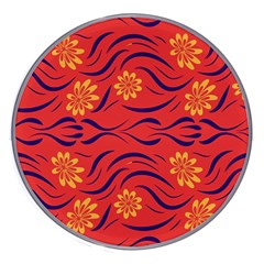 Folk Flowers Print Floral Pattern Ethnic Art Wireless Charger by Eskimos