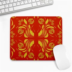 Folk Flowers Print Floral Pattern Ethnic Art Large Mousepads by Eskimos