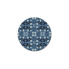 Folk Flowers Print Floral Pattern Ethnic Art Golf Ball Marker