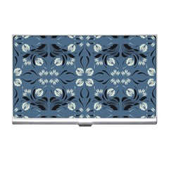 Folk Flowers Print Floral Pattern Ethnic Art Business Card Holder by Eskimos