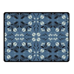 Folk Flowers Print Floral Pattern Ethnic Art Double Sided Fleece Blanket (small)  by Eskimos