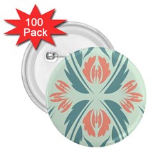 Folk Flowers Print Floral Pattern Ethnic Art 2 25  Buttons (100 Pack)  by Eskimos