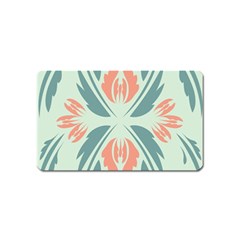 Folk Flowers Print Floral Pattern Ethnic Art Magnet (name Card) by Eskimos