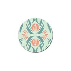 Folk Flowers Print Floral Pattern Ethnic Art Golf Ball Marker (4 Pack) by Eskimos