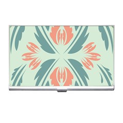 Folk Flowers Print Floral Pattern Ethnic Art Business Card Holder by Eskimos