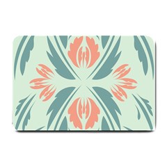 Folk Flowers Print Floral Pattern Ethnic Art Small Doormat  by Eskimos