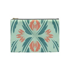 Folk Flowers Print Floral Pattern Ethnic Art Cosmetic Bag (medium) by Eskimos