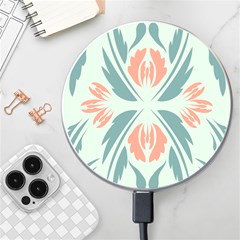 Folk Flowers Print Floral Pattern Ethnic Art Wireless Charger by Eskimos