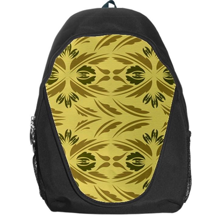 Folk flowers print Floral pattern Ethnic art Backpack Bag