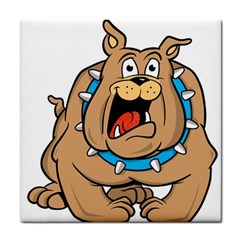 Bulldog-cartoon-illustration-11650862 Tile Coaster