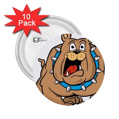 Bulldog-cartoon-illustration-11650862 2.25  Buttons (10 pack) 