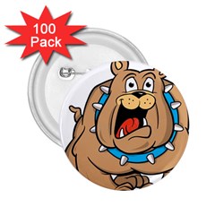 Bulldog-cartoon-illustration-11650862 2.25  Buttons (100 pack) 