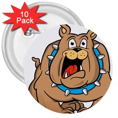 Bulldog-cartoon-illustration-11650862 3  Buttons (10 pack) 