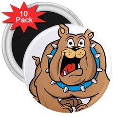 Bulldog-cartoon-illustration-11650862 3  Magnets (10 pack) 