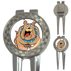 Bulldog-cartoon-illustration-11650862 3-in-1 Golf Divots