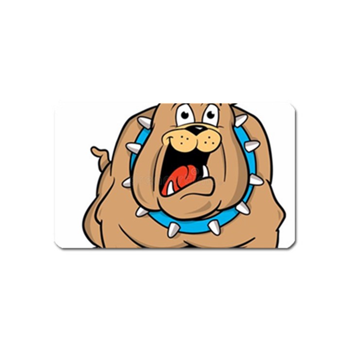 Bulldog-cartoon-illustration-11650862 Magnet (Name Card)