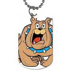 Bulldog-cartoon-illustration-11650862 Dog Tag (One Side)