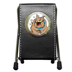 Bulldog-cartoon-illustration-11650862 Pen Holder Desk Clock