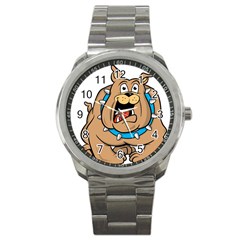 Bulldog-cartoon-illustration-11650862 Sport Metal Watch