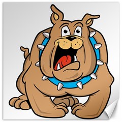 Bulldog-cartoon-illustration-11650862 Canvas 12  x 12 