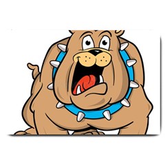 Bulldog-cartoon-illustration-11650862 Large Doormat 