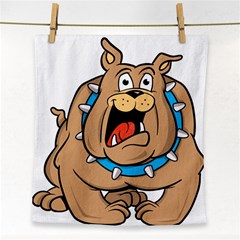 Bulldog-cartoon-illustration-11650862 Face Towel