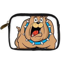 Bulldog-cartoon-illustration-11650862 Digital Camera Leather Case