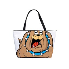 Bulldog-cartoon-illustration-11650862 Classic Shoulder Handbag