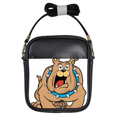 Bulldog-cartoon-illustration-11650862 Girls Sling Bag