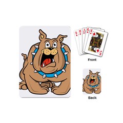 Bulldog-cartoon-illustration-11650862 Playing Cards Single Design (Mini)