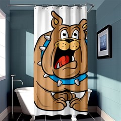 Bulldog-cartoon-illustration-11650862 Shower Curtain 36  x 72  (Stall) 