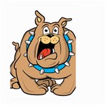 Bulldog-cartoon-illustration-11650862 Small Garden Flag (Two Sides) Front